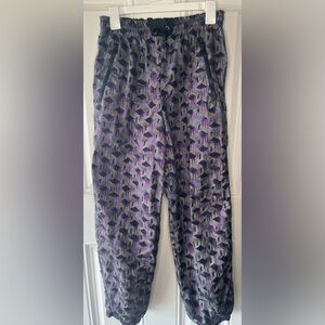 VTG  ski snow pants Steinebronn size 8 women’s zip pockets in purple black